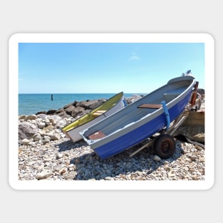 Boats on the Beach Sticker